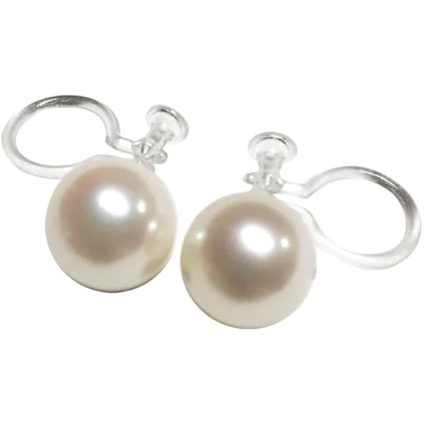 Amazon.co.jp: Mani・Mani K18YG 南洋白蝶真珠 10mm珠 スタッドピアス