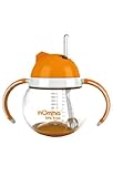 mOmma Cup with Straw and Dual Handles 250 ml (Orange)