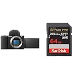 SONY(ソニー) Vlog用カメラ APS-C ミラーレス一眼カメラ ZV-E10M2 ボディ(レンズなし) ウィンドスクリーン付属 ブラック ZV-E10M2 BQ + SanDisk SDカード 64GB SDXC Class10 UHS-I V30 読取最大200MB/s SanDisk Extreme PRO SDSDXXU-064G-GHJIN 新パッケージ