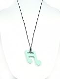Silli Me Jewels: "BeBop" Music Note Pendant - Sensory Teething Necklace for Mom to Wear and Baby to 