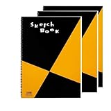 【3冊セット】スケッチブック マル マン 図案シリーズ A4 画用紙 S131