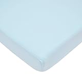 American Baby Company 100% Cotton Value Jersey Knit Fitted Pack N Play Playard Sheet, Blue by Americ