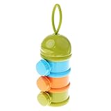 Fenteer 全3色 離乳食ケース お出かけ ベビー用品 持ち運びやすい - 緑