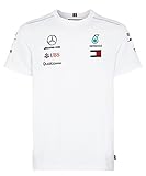 【 Mercedes AMG 】 メルセデス AMG ペトロナス F1 Team 2018 オフィシャル レプリカ Tシャツ (M身幅54cm着丈72cm, ホワイト)