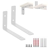 DADAGUAI（ダダグアイ） 棚受け金具 隠し棚受け l字金具 棚支え 省スペース 収納 スチール製 吊り棚金具 高耐荷重 頑丈 耐荷重135kg 目立たない棚受け diy 棚 金具棚うけ l字ブラケット