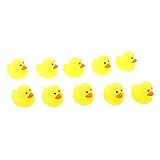 【ノーブランド品】10個　ゴム　アヒルの子　きしむ　バスおもちゃ　赤ちゃん　お風呂楽しい　贈り物