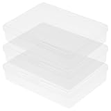 LEDMOMO トランプケース 3個セット クリア 外寸10×7×2.4cm 透明 カードケース トレカ プラスチック 収納ボックス 小物入れ ポーカー ボードゲーム フタ付き