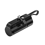 GSPOWER モバイルバッテリー GP2-5000mAh (メインType-cケーブルphone, ブラック)