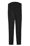 Angeliebe エンジェリーベ マタニティ P ・ パンツ ストレッチ ウール センター プレス 妊婦服 アジャスター調節可 ウエストゴム 裏地付 9号 ブラック