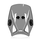 バイク 風防 ウインドシールド DAX用 ST125用 ST 125 ST用 DAX125用 2022 2023 ウィンドデフレクター ユニバーサル オートバイ用 風防 カバー スクリーン バイク オートバイ フロントガラス(GRAY)