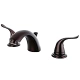 Kingston Brass KB2955YL Yosemite Mini Widespread Bathroom Faucet with Pop-Up Drain, Oil Rubbed Bronz