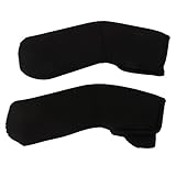 Baosity ナイロン生地製　赤ちゃん　乳母車　ベビーカーハンドルグリップカバー　再利用可能　２個　黒