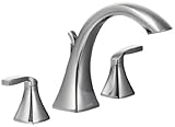 Moen T693 Voss Two-Handle High Arc Roman Tub Faucet, Chrome [並行輸入品]