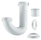Plumb Craft 7680200N Plastic Flexible Female J-Bend, White [並行輸入品]