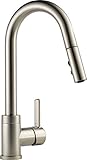 デルタ蛇口p188152lf-ss Peerless Apex、シングルハンドルプルダウンキッチン蛇口、ステンレス
