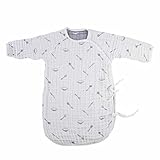 Feidoog　ガーゼ スリーパー 6重 長袖 ベビー服 新生児 赤ちゃん 綿100％ 高品質 可愛い 出産祝い 春夏秋冬 65ｃｍ 0～12ヶ月 白