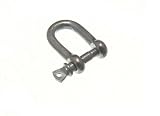 DシャックルUロックとピンワイヤロープファスナー4 mm 5 / 32インチBZP ( ) by ONESTOPDIY。Com