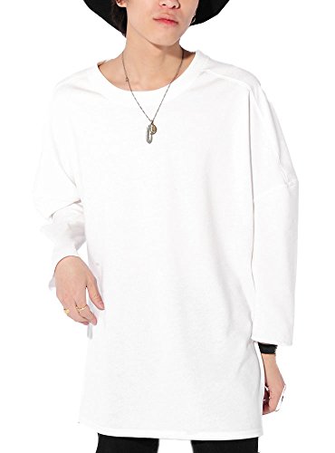 ホワイト９分袖 F ベストマート Bestmart ミニ裏毛 ビッグシルエット