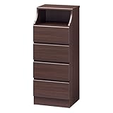 白井産業 チェスト タンス 置きたい場所ピッタリに幅を簡単オーダー メイド  幅43 高さ約110 cm (チェスカ CSC-EM1143HDK )