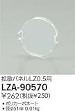 DAIKO 拡散パネル マルチレンズ用 ポリカーボネイト製 径φ51mm LZA-90570