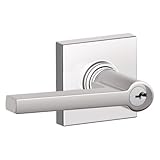 Schlage j54-sol-col Solstice Single円柱KeyedエントリドアレバーSet with 12月、ポリッシュクローム