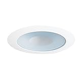 Juno Lighting 441W-WH Lensed 4IN LV Shower Trim, Perimeter Frosted Lens with White Trim Ring [並行輸入品]