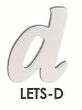 Splosh ~ Wood Letters ~ Lower Case Alphabet ~ 'd' by Splosh