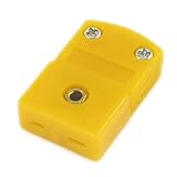 uxcell　熱電対プラグ　熱電対コネクタ　Kタイプ　電子部品　プラスチック　オレンジ　メス　5mm　6g