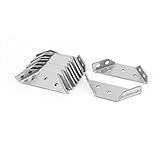 uxcell コーナーブレース　ステンレス鋼製シルバートーン　69mm x 23mm x 13mm 　20個入り