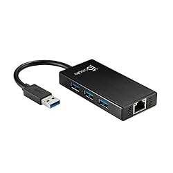 【国内正規代理店品】J5 create ギガビットイーサネット&3ポートハブ USB3.0 マルチアダプター ブラック JUH470