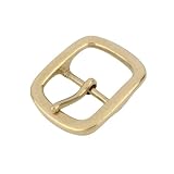 [kokungkuan] 日本製 真鍮生地 ピン式 ベルトバックル 幅40mm レザークラフト金具 交換用パーツ 尾錠
