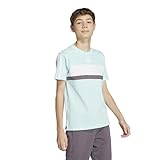 [アディダス] 半袖 キッズ TIBE 3ストライプス Tシャツ KQG68 セミフラッシュアクア/ホワイト (JC9301) J140