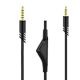 Spryaut 3.5mm イヤホン ケーブル Astro (アストロ) A10 A30 A40 A50 ゲームヘッドセット用, 置換 ヘッドホンワイヤー 音量調節機能付き