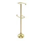Allied真鍮ts-29-pb Free Standing 2つRoll Toilet Tissueスタンド、