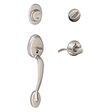 Schlage F60 V PLY 619 ACC Plymouth handle set with Accent lever interior, Satin Nickel Schlage Lock 