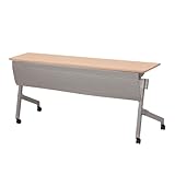 TOKIO NTTホールディングテーブル 棚付 パネル付 W1500×D450×H720mm NTT-1545P ナチュラル