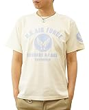 [ジーンズバグ] U.S. AIR FORCE CA エアフォース ミリタリー オリジナル プリント 半袖 Tシャツ メンズ レディース ブランド ST-CA Ｌ ナチュラル（19）