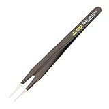 Wiha 44522 ESD Precision Tech Micro Tip-Angled Tweezers [並行輸入品]
