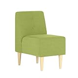 arne ソファ 一人掛け アームレス 日本製 完成品 Lunch 3×2 ソフィア ナチュラル脚 オリーブグリーン