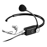 放送局用 インカム HRM-201D 110号プラグ付 2mコード 120g ダイナミックマイク＋プリアンプ 首掛け専用の軽量タイプ