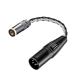 ipovoq xlr 4.4 mm 変換 ケーブル 4.4 mm xlr ケーブル 10cm xlr4 ピン 4.4mm バランスケーブル 4.4 mm 5 極 変換 xlr キャノン オーディオケーブル 4.4mm to xlr オス 4.4mm メス リケーブル (4.4mm メス xlr 4 pin オス)