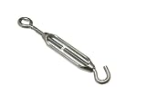 100 xターンバックルワイヤStrainer Tensionerフック – Eye亜鉛メッキ6 mm
