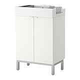 IKEA(イケア) LILL?NGEN ホワイト 60x41x92 cm 89894100 洗面台(キャビネット 扉2枚)、ホワイト