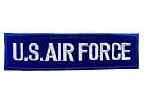 ワッペン アイロン ミリタリー US AIR FORCE ブルー×ホワイト エアフォース アーミー アメリカ エンブレム アメカジ 刺しゅう アップリケ パッチ