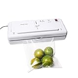 Hanchen 280mm密封 家庭用真空食品包装機 プラスチックフィルムシーラー 真空パック機 フードシーラー フードパック密封 食材保存 業務用 家庭用 (110V)