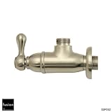 【fusion】SSP052 ステンレスSUS304製アングル止水栓 壁用の給水金具