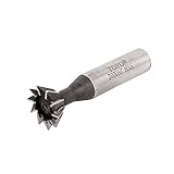 uxcell アリ溝式カッター　木工　ミリング　20mmカッティング直径　ストレートシャンク　60 度　HSS