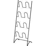 ワイヤー スリッパラック(スリッパ収納) 4段 スチール BK ブラック（黒）