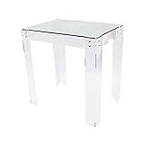 アクリルテーブル コンソールテーブル ガラステーブル ガラスデスク クリア 無色透明 インテリア 家具 アクリル樹脂 アクリル 強化ガラス テーブル デスク パソコン ディスプレイ リビング ダイニング 机 装飾 シンプル おしゃれ 壁面 