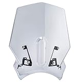 オートバイのフロントガラス 風防 ウインドスクリーン バイザー ウィンドプロテクター 風除け 雨除け 防寒対策 対応 H.onda CB125R CB 125R 2018-2023 CB250R CB 250R 2018-2022 CB300R CB 300R 2019-2023 (軽い煙)